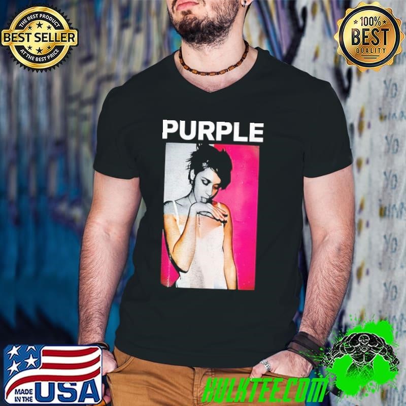 Chloe Sevigny purple shirt