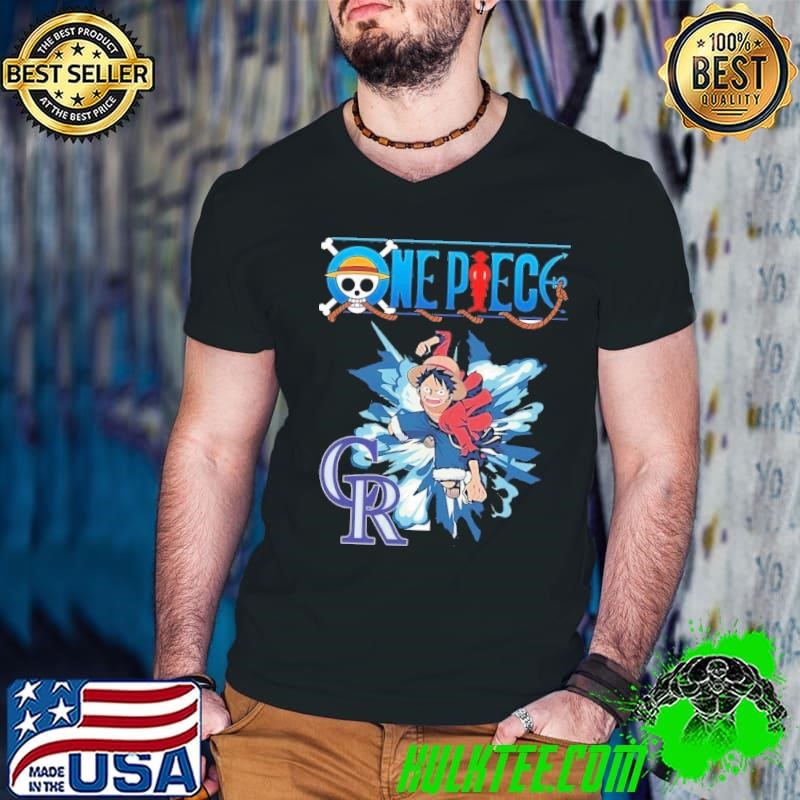 Colorado Rockies One Piece Monkey D. Luffy shirt