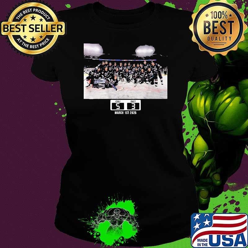 Columbus Blue Jackets Stadium Series Team Picture Ladies tee