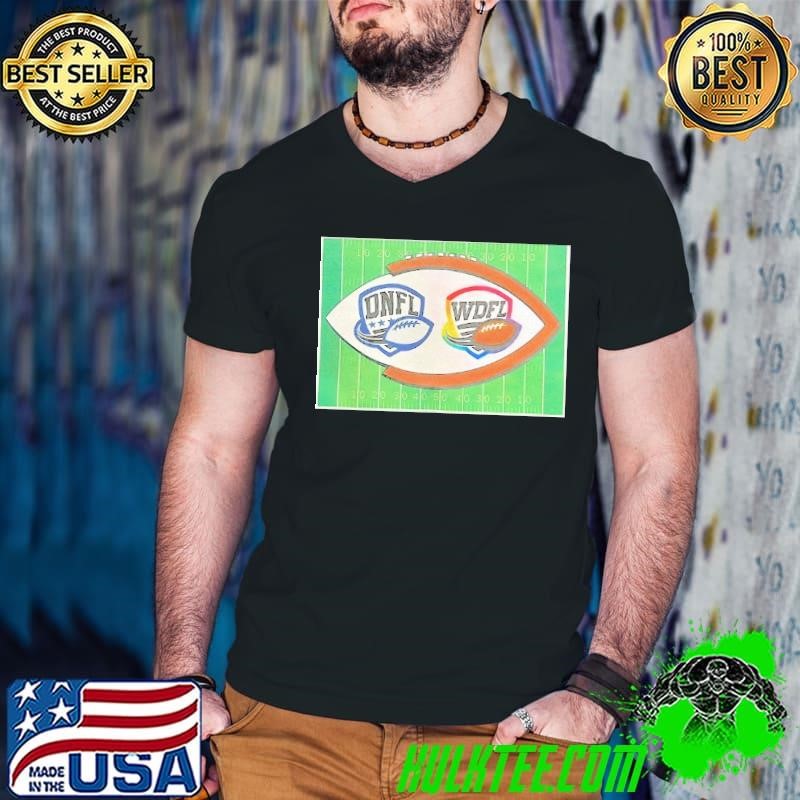 DNFL and WDFL football logo Guys V Neck