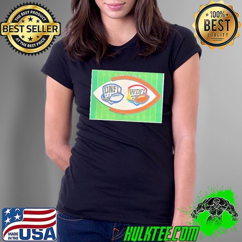 DNFL and WDFL football logo Ladies Tee