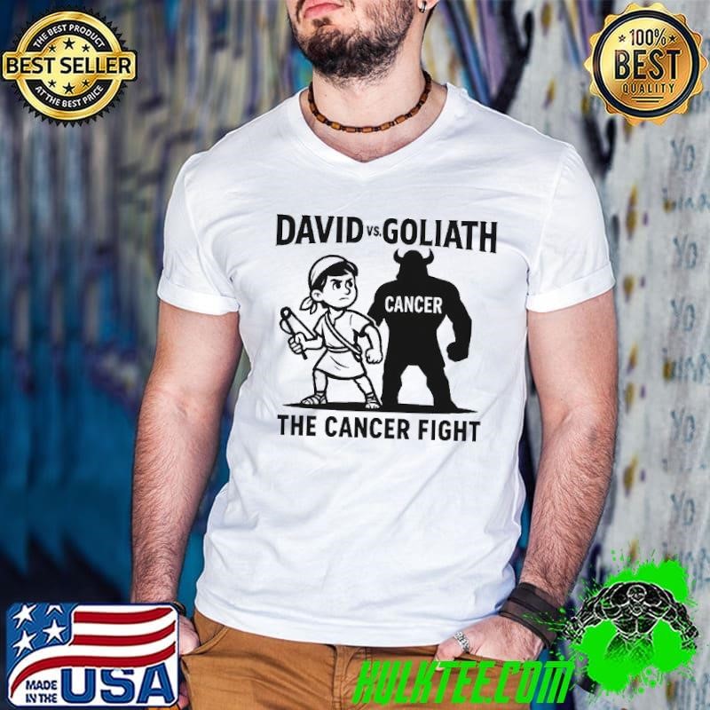 David vs Goliath the cancer fight Guys V Neck