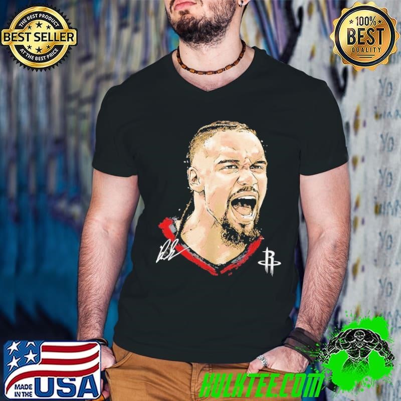 Dillon Brooks Houston Rockets MLB basketball player portrait signature shirt