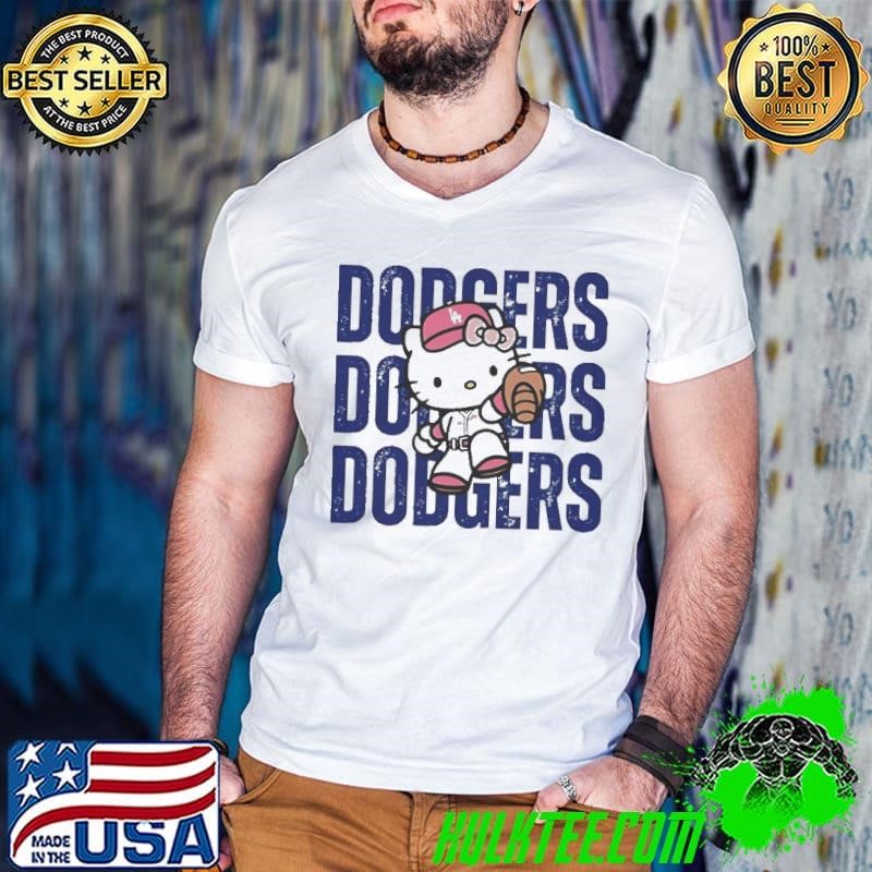 Dodgers Baseball Hello Kitty Guys V Neck