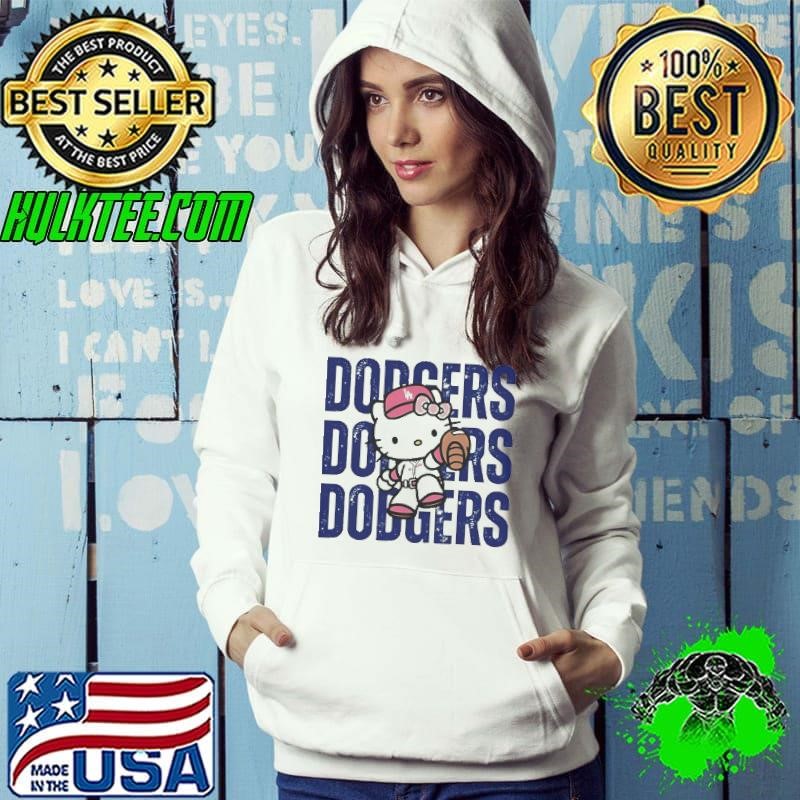 Dodgers Baseball Hello Kitty Hoodie