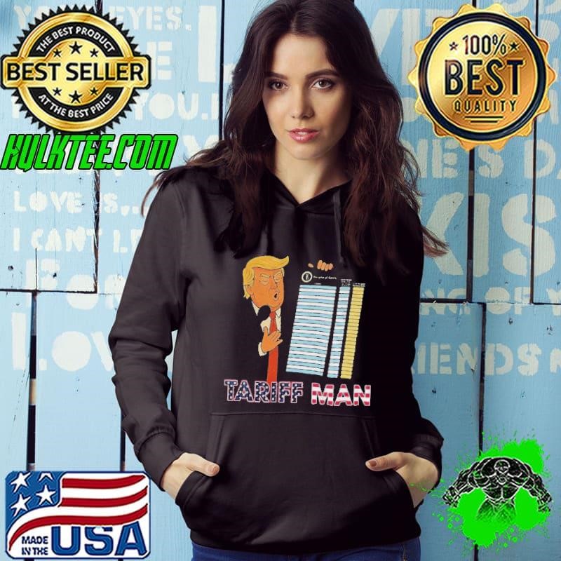 Donald Trump tariff Man tour american flag Hoodie