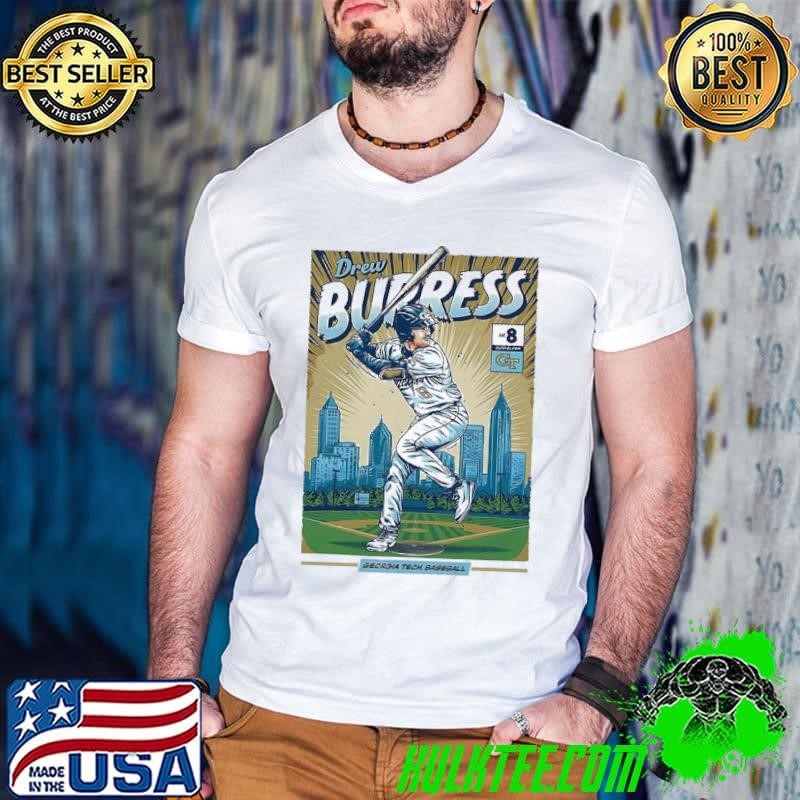 Drew Burress Georgia Tech Baseball Student Athlete Comic Guys V Neck