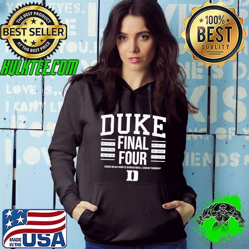 Duke Blue Devils 2025 NCAA Men’s Basketball All Time Final Fours shirt