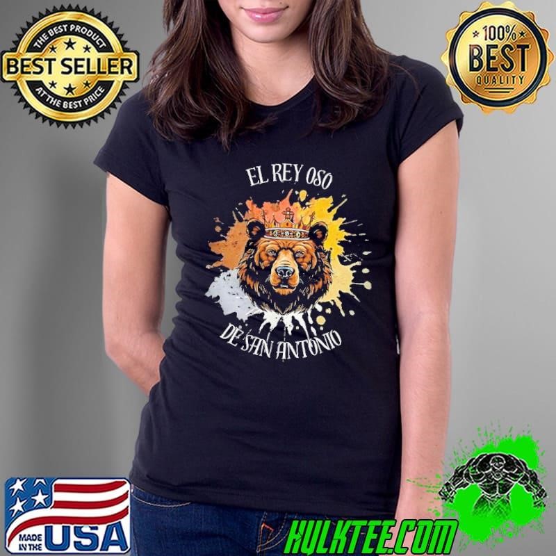El Rey Oso De San Antonio bear watercolor Ladies Tee