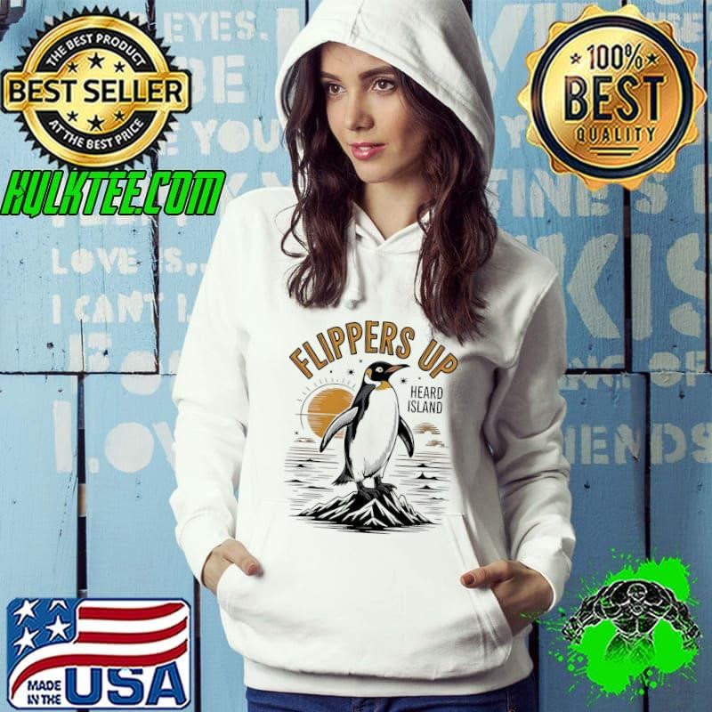 Flippers Up Heard Island Penguins shirt