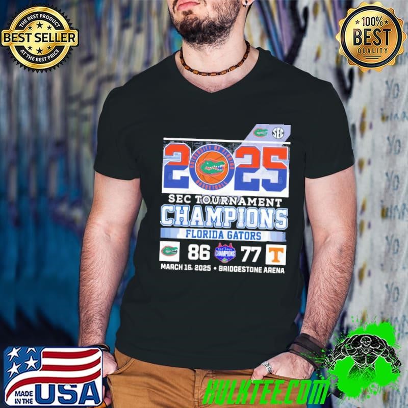Florida Gators 86 77 Tennessee Vols 2025 SEC Tournament Champions shirt