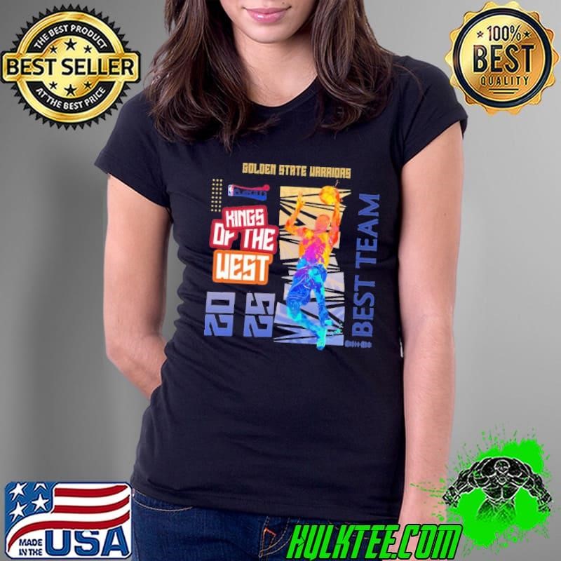 Golden State Warriors NBA Playoffs 2025 king of the West best team Ladies Tee