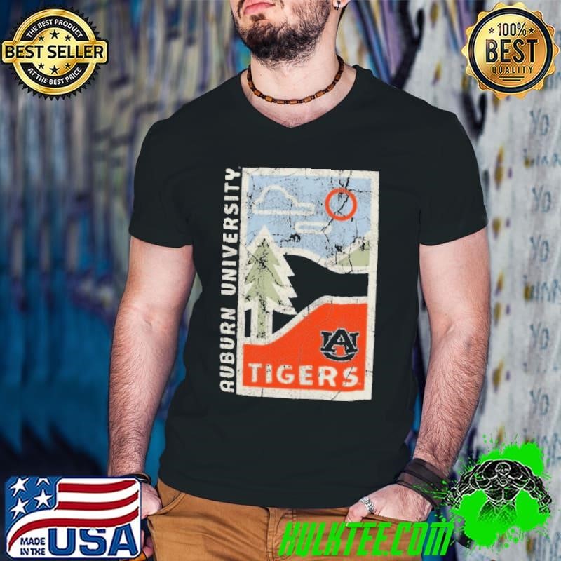 Graphite Auburn Tigers Comfort Colors Minimal Vista Distressed shirt