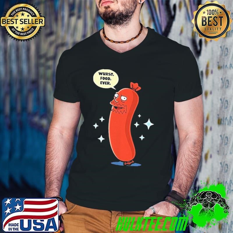 Hot Dog wurst food ever Guys V Neck
