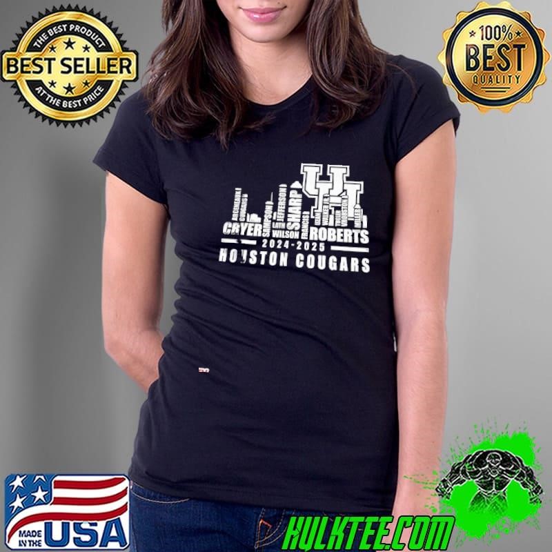 Houston Cougars 2024–2025 Basketball Roster Skyline Ladies Tee