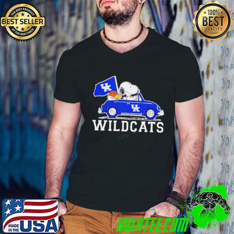 Kentucky Wildcats Snoopy Go By Car Shirt