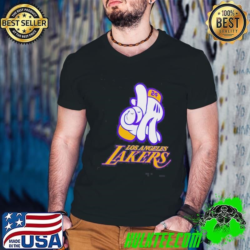 LA Los Angeles Lakers Mickey Hand Shirt
