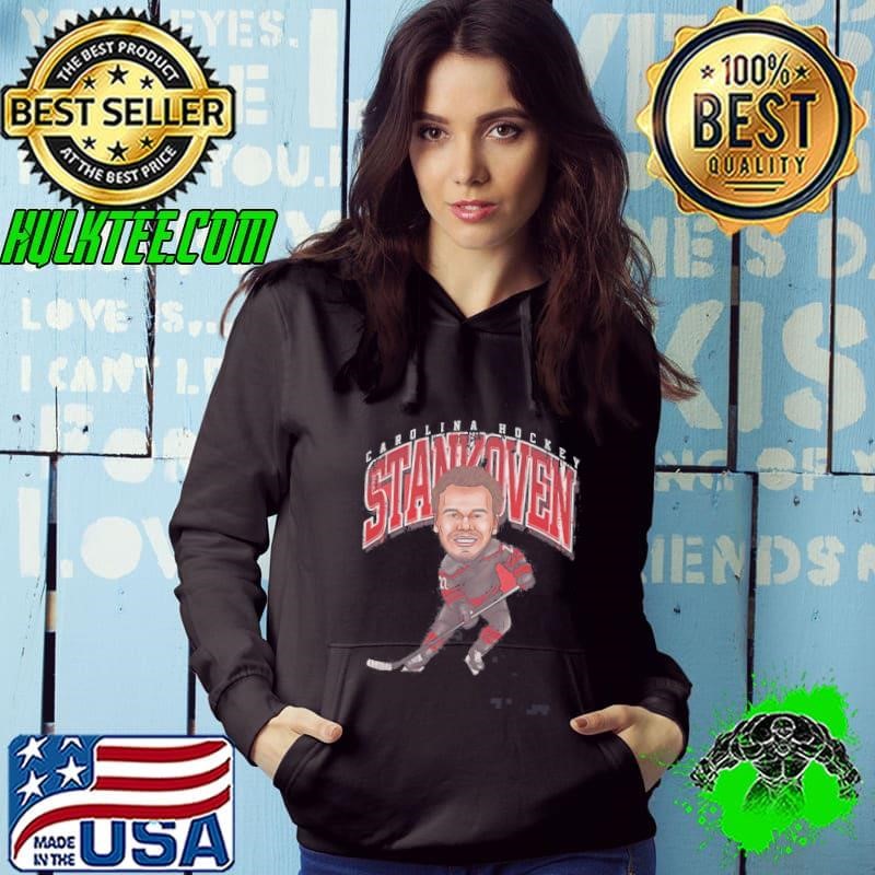 Logan Stankoven Carolina Hurricanes NHL Hockey Cartoon Vintage Hoodie