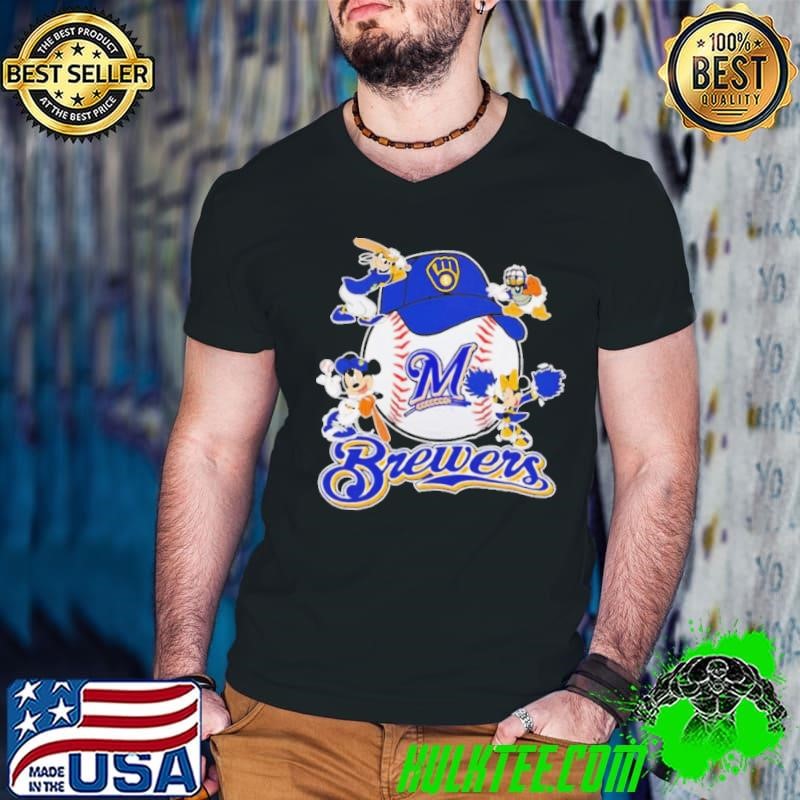 Mickey and friends Milwaukee Brewers baseball shirt
