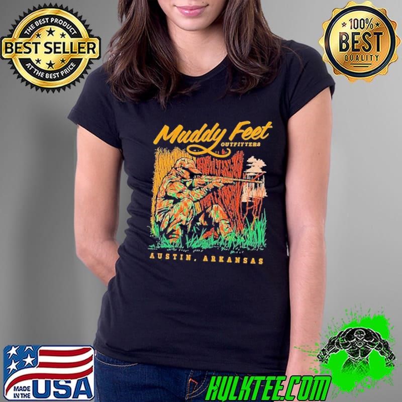 Muddy Feet outfitters Austin Arkansas Ladies Tee