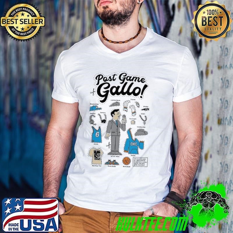 Oklahoma City Thunder post game gallo shirt