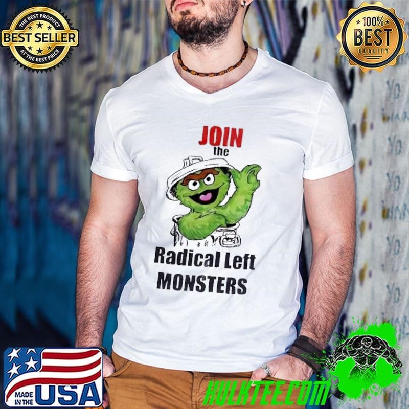 Oscar the Grouch Join the Radical Left monsters Guys V Neck
