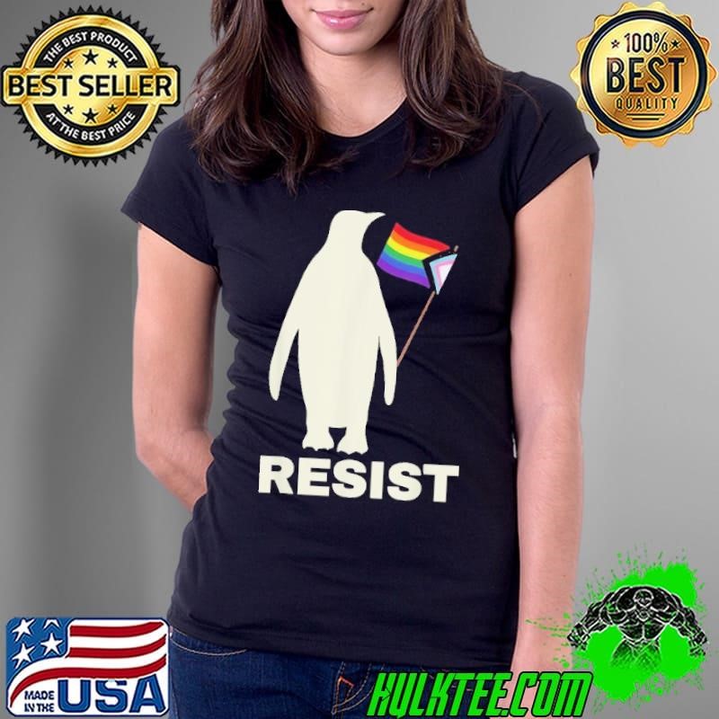 Penguins Protest Against Tariffs Pride Ladies Tee