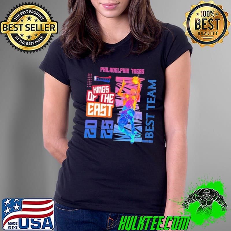 Philadelphia 76ers NBA Playoffs 2025 king of the East best team Ladies Tee