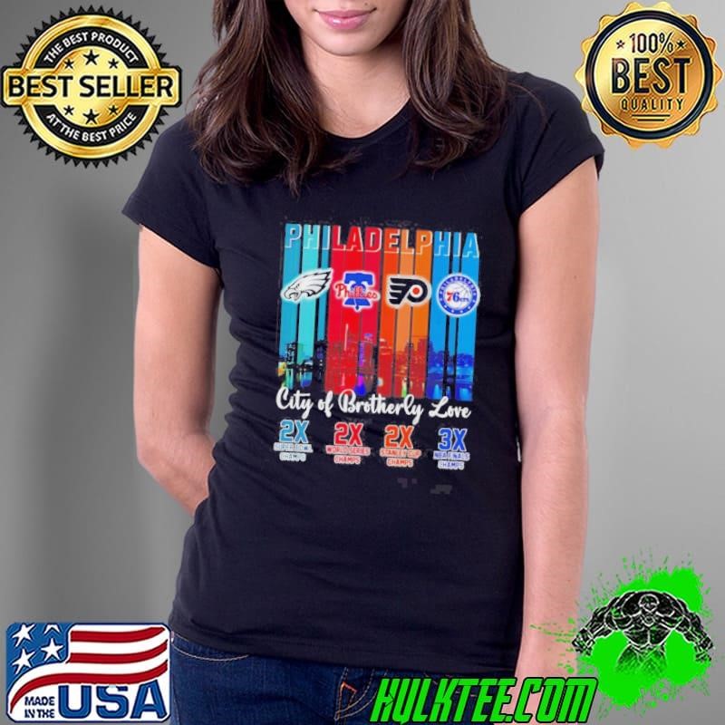 Philadelphia City Of Brotherly Love Ladies Tee