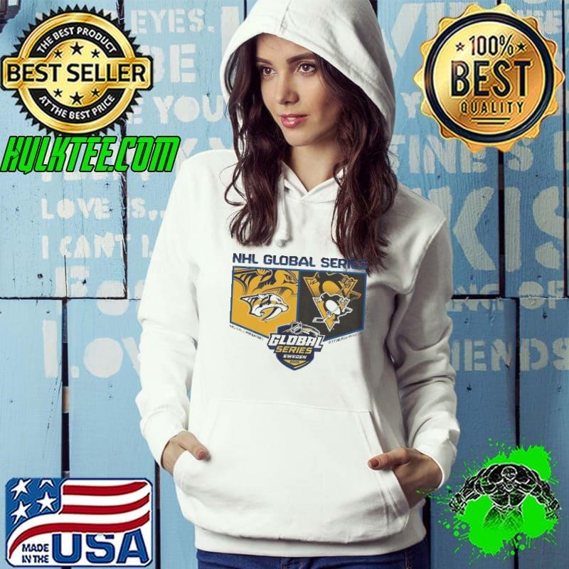 Pittsburgh Penguins Vs Nashville Predators 2025 Global Series Shirt