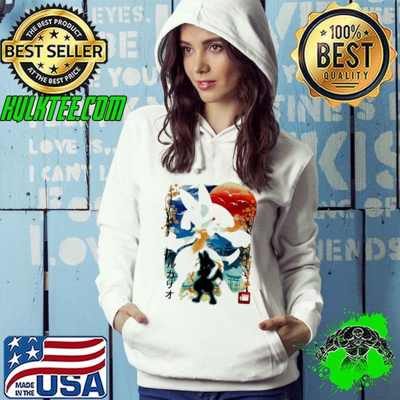 Pokémon Lucario fighting type landscape Japanese style Hoodie