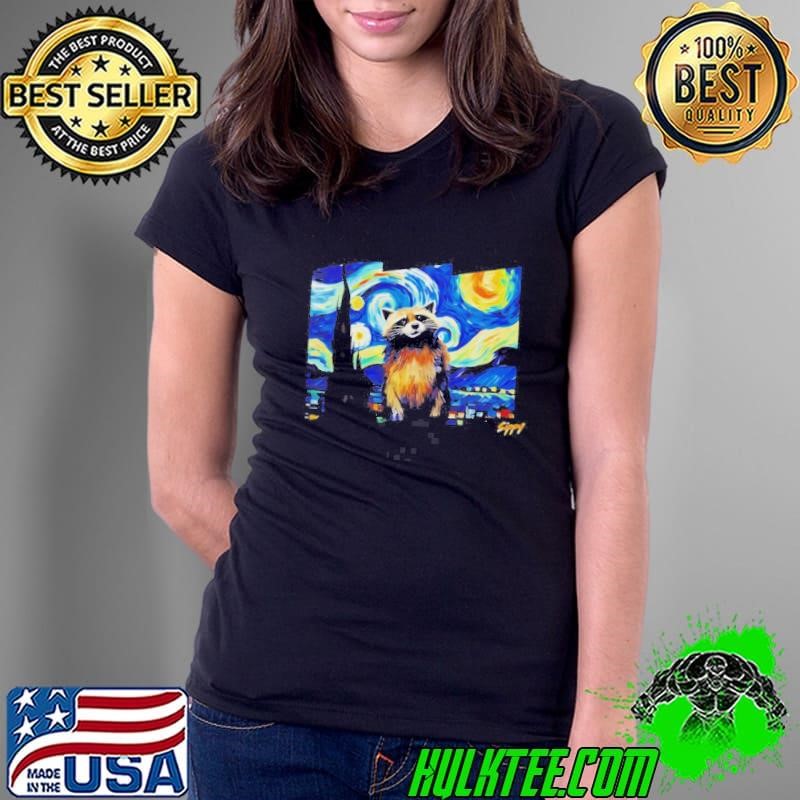 Raccoon Sippy Night Ladies Tee