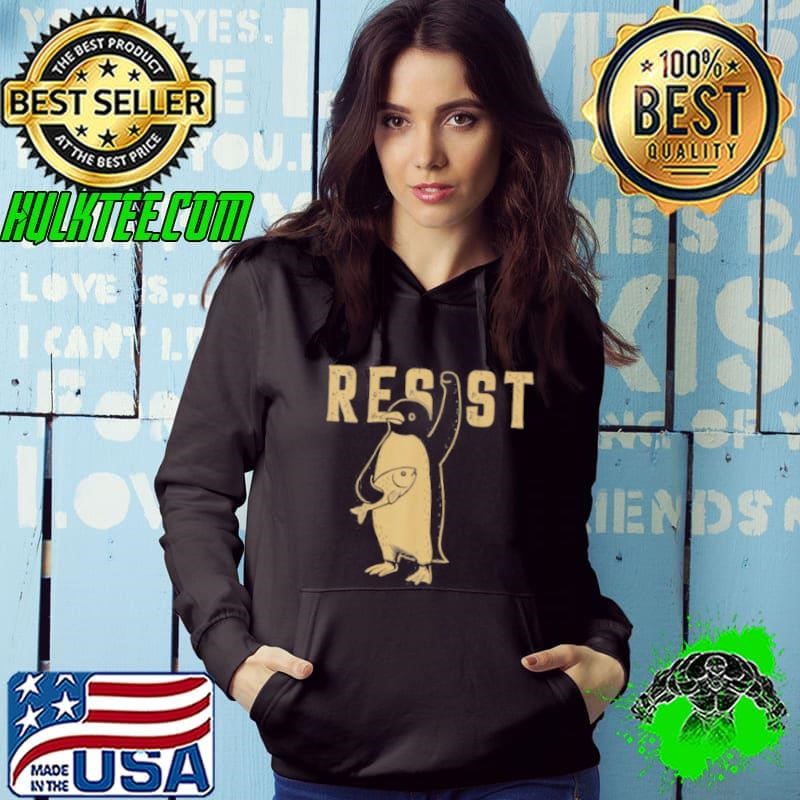 Resist Penguins Activism Graphic We Stand With Penguins Shirt
