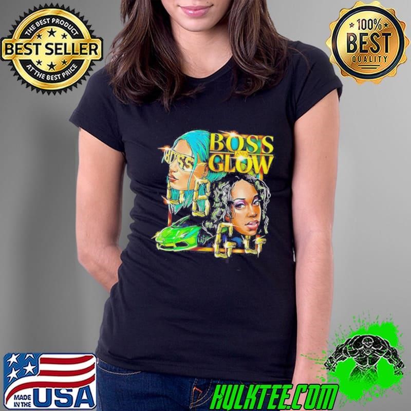 Sasha Banks And Naomi Boss Glow Ladies Tee