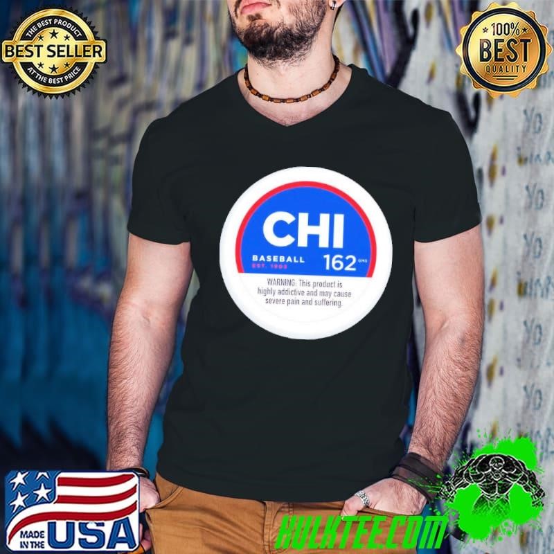 Severe Pain and Suffering Chicago Cubs Highly Addictive And May Cause Severe Pain Guys V Neck