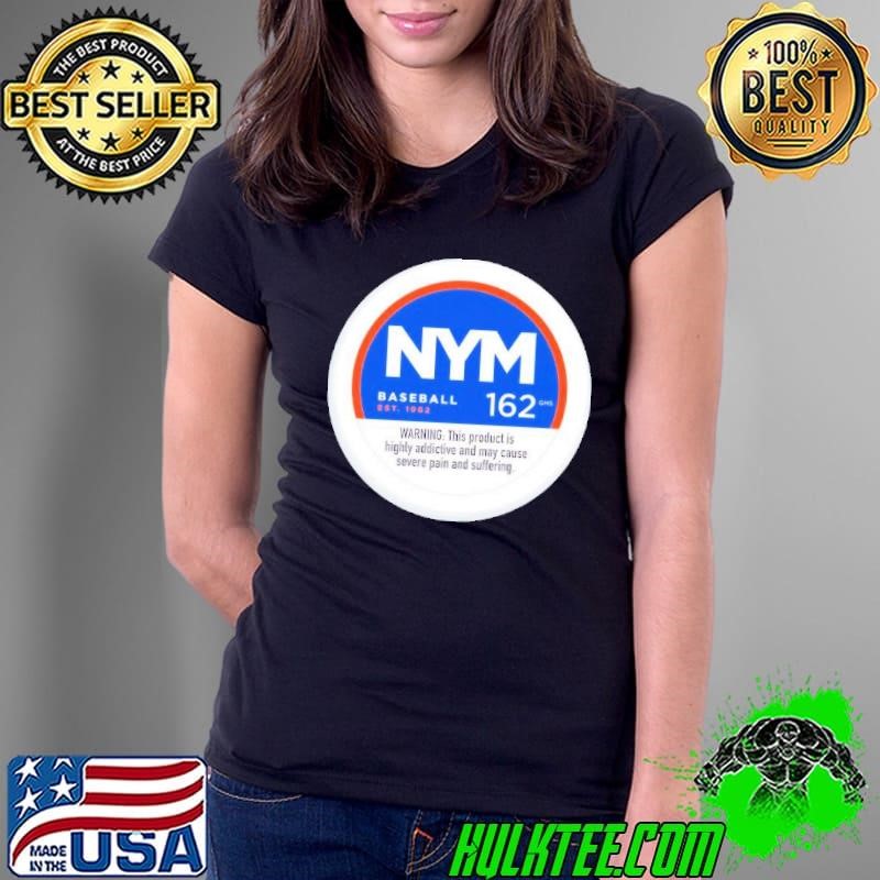 Severe Pain and Suffering New York Mets Highly Addictive And May Cause Severe Pain Ladies Tee