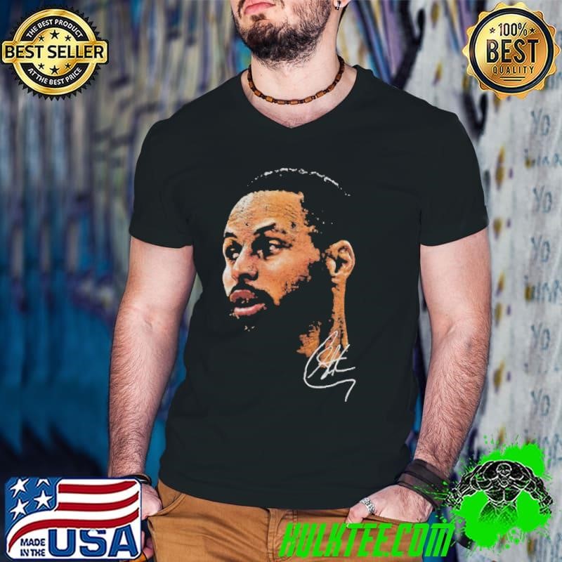 Stephen Curry Black NBA Real Big Face Player signature shirt