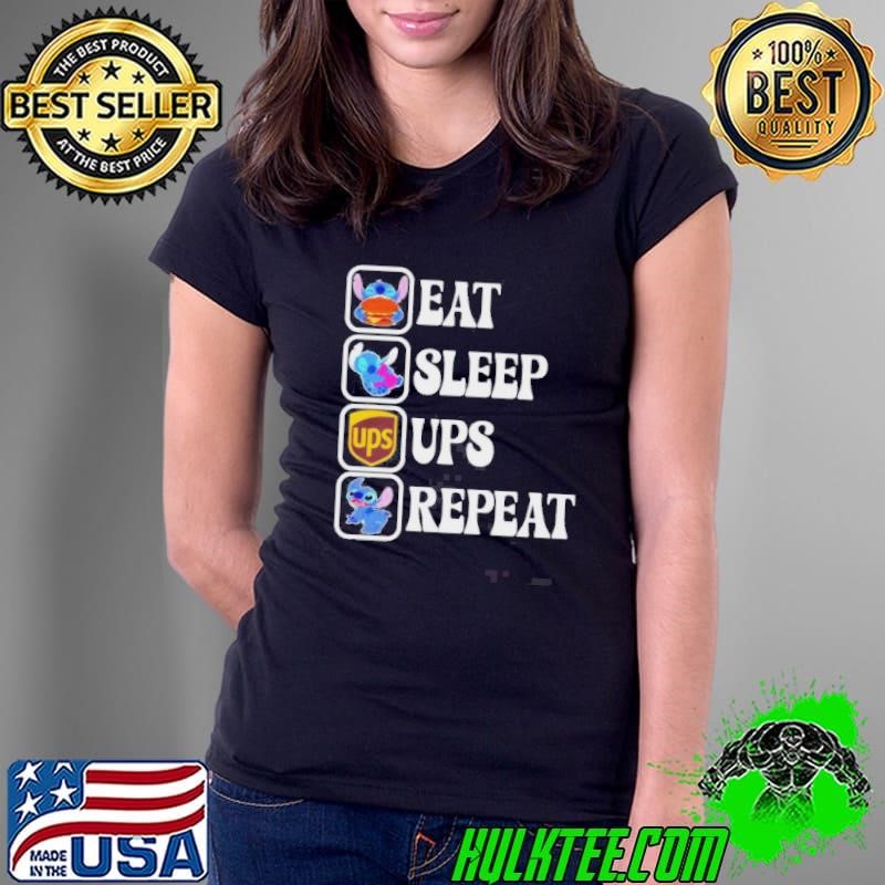 Stitch Eat Sleep UPS Repeat Shirt