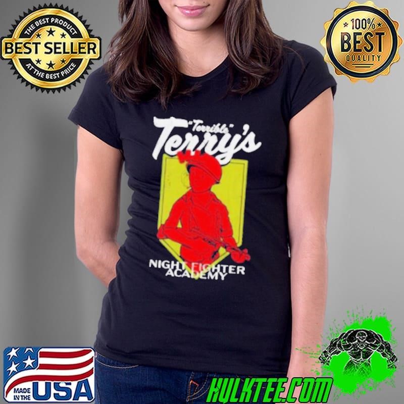 Terrible Terry night fighter academy cartoon Ladies Tee