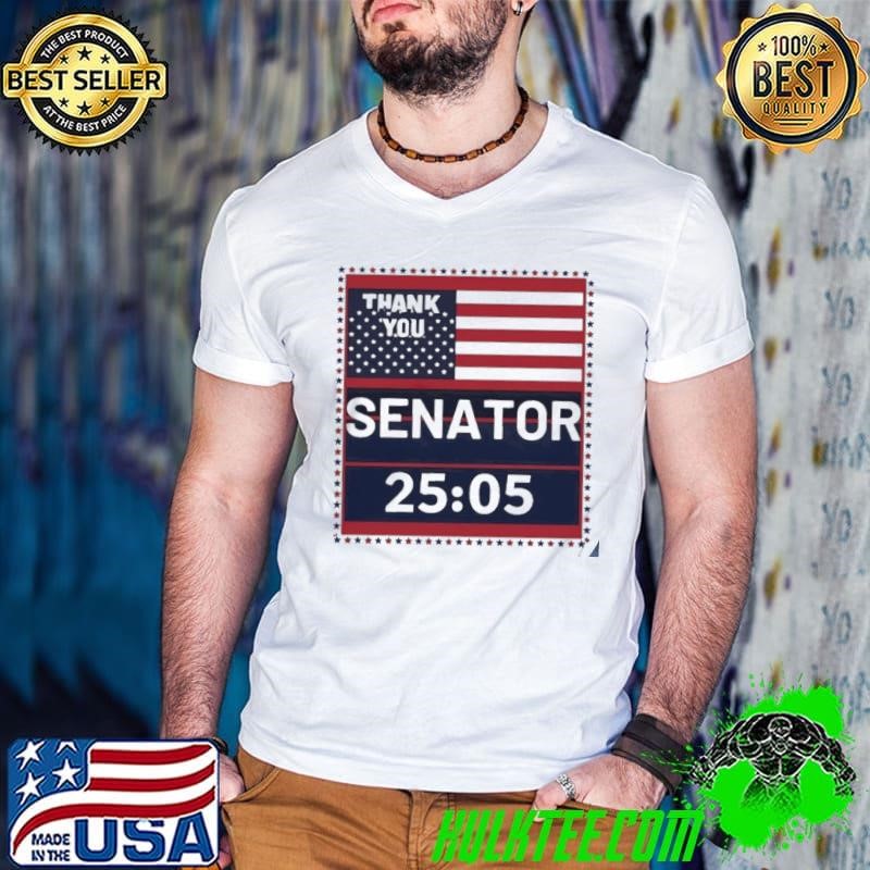 Thank you Senator Cory Booker 25 hours 5 minutes American flag shirt