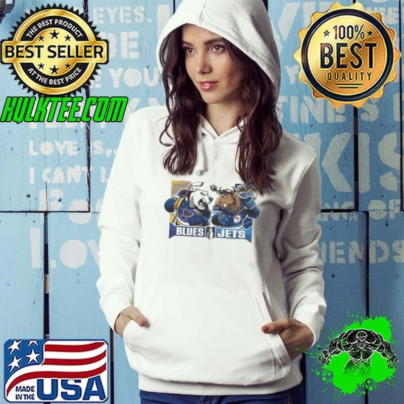 The 2025 Stanley Cup Playoffs St Louis Blues Vs Winnipeg Jets Western Conference Quarter Finals Mascots shirt
