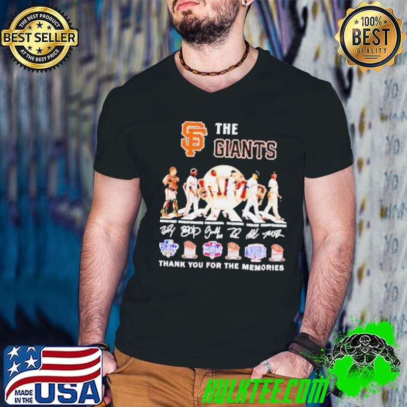 The Giants Thank You For The Memories Abbey Road Signatures Shirt
