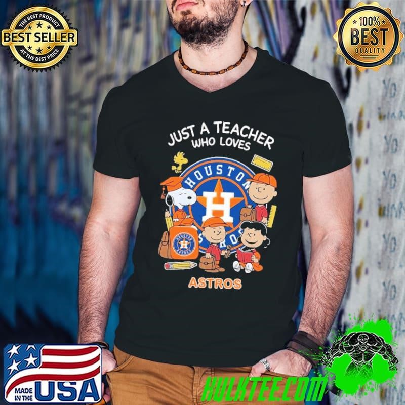 The Peanuts just a teacher who love Houston Astros shirt