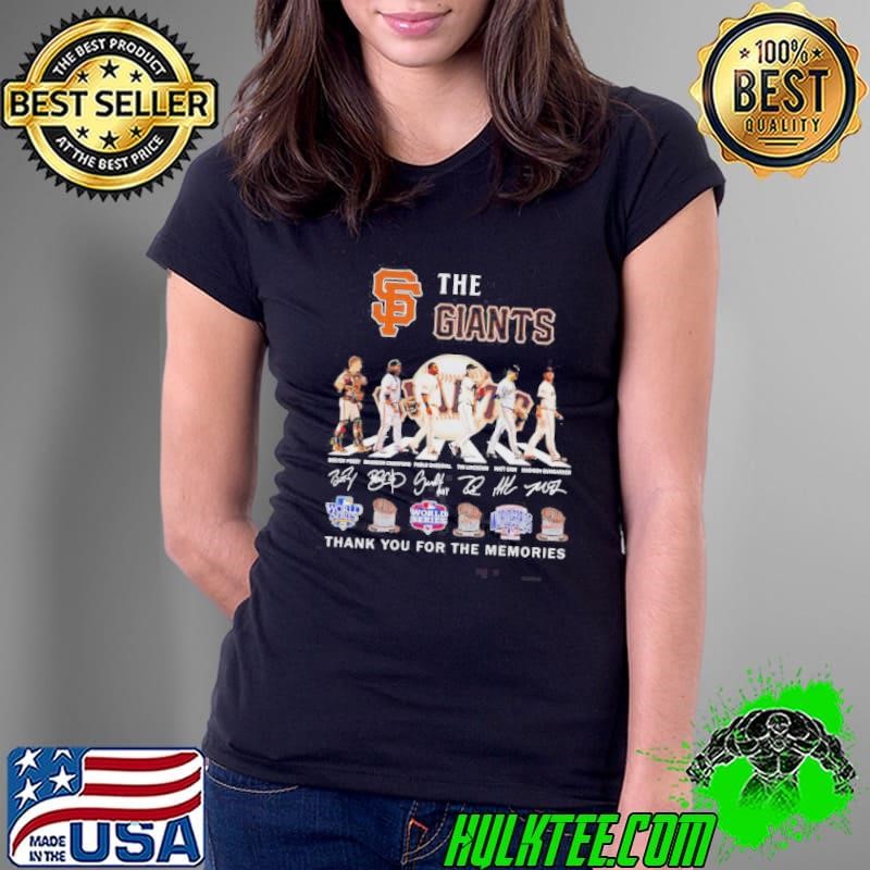 The San Francisco Giants Abbey Road Thank You For The Memories Ladies Tee