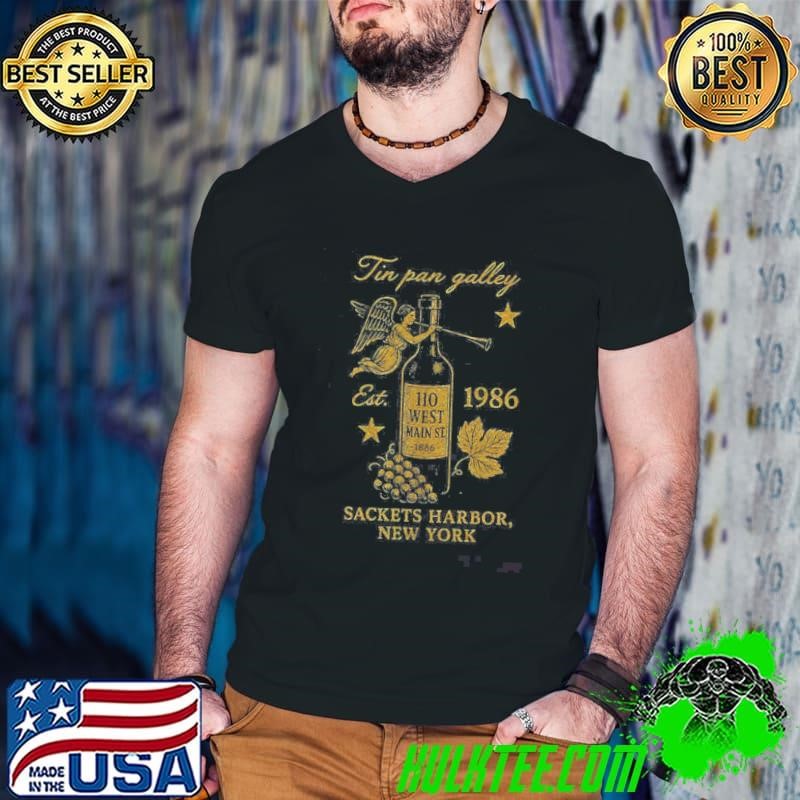 Tin Pan Galley Sackets Harbor New York Est 1986 Guys V Neck