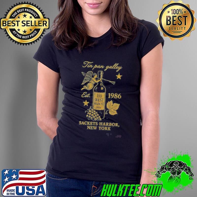 Tin Pan Galley Sackets Harbor New York Est 1986 Ladies Tee