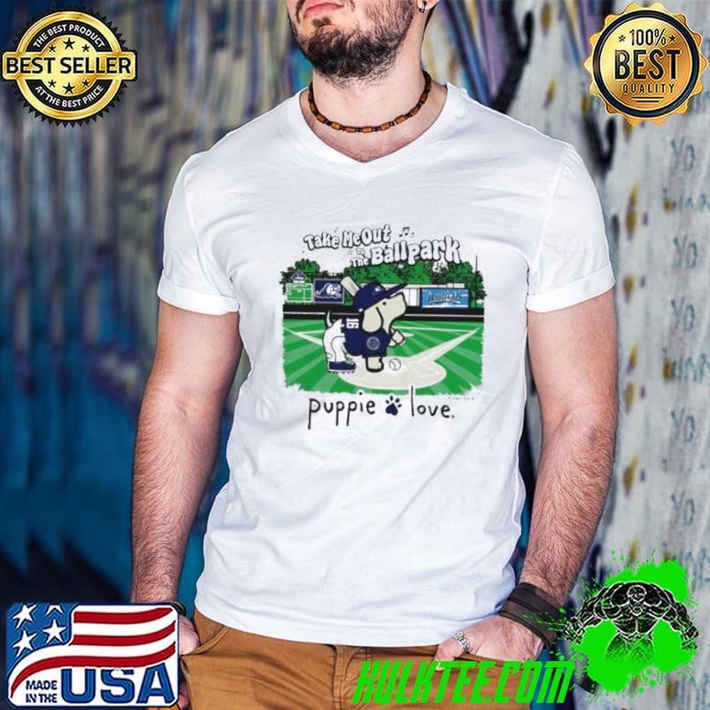 West Michigan Whitecaps take me out to the Ballpark puppie love shirt