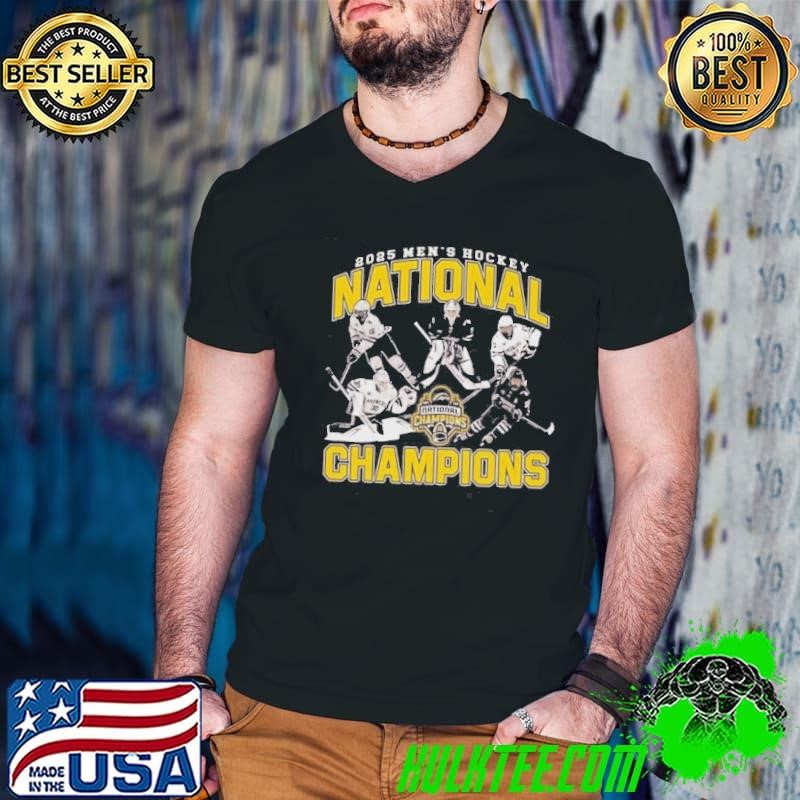 Western Michigan Broncos 2025 NCAA National Mens Hockey Champions Players Logo shirt