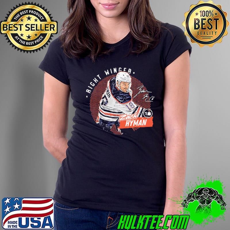 Zach Hyman Edmonton Dots RIght Winger Signature Ladies Tee