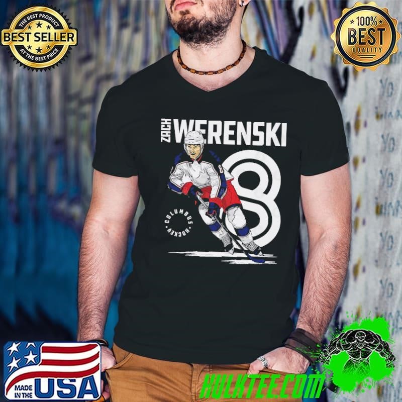 Zach Werenski American professional ice hockey defenseman Columbus Inline Guys V Neck